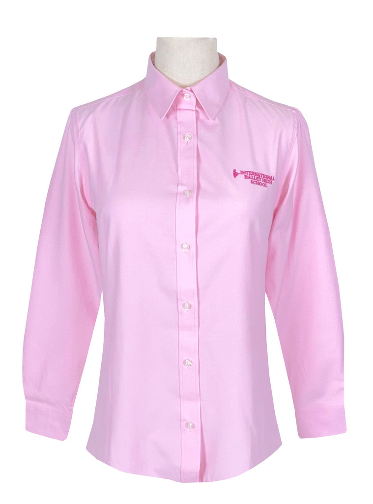 International Ballet High School girls pink shirt