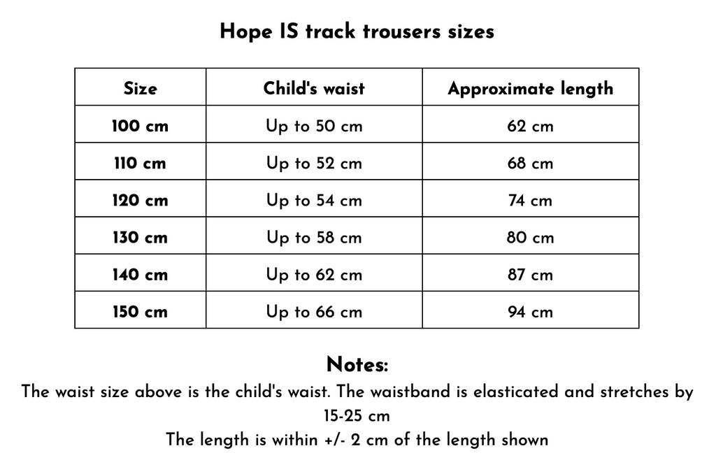 Hope IS track trousers - ON SALE - limited sizes available
