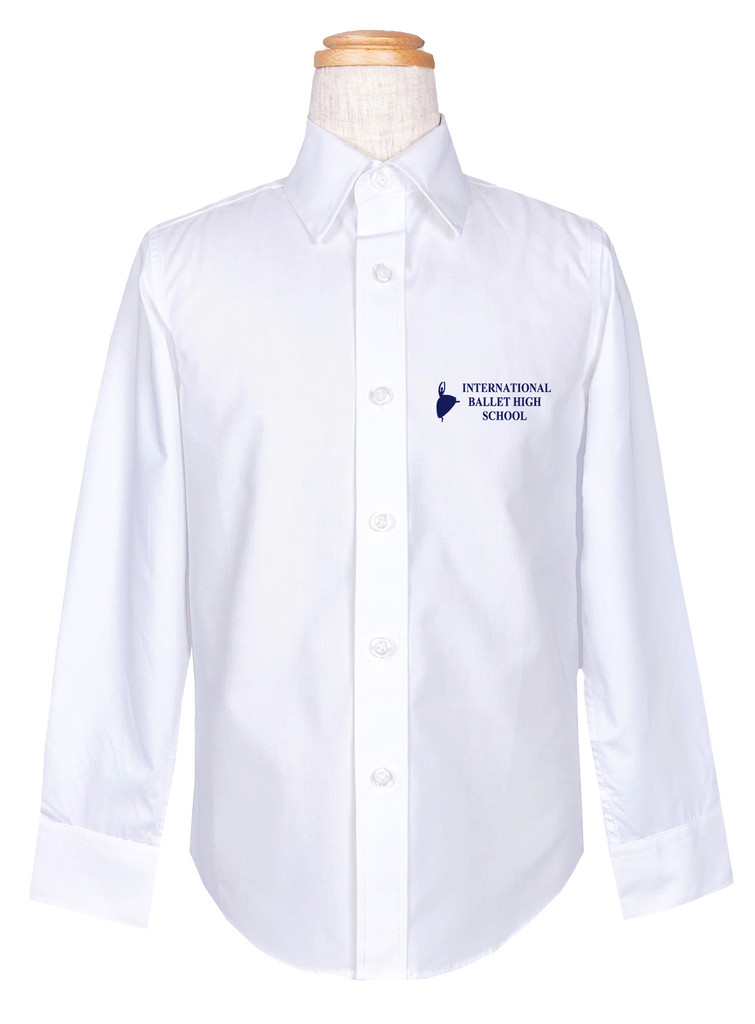 International Ballet High School boys white shirt