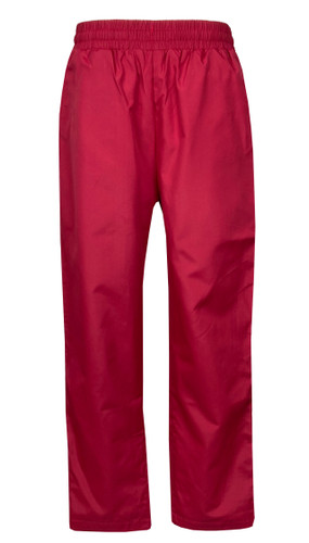 Red track suit trousers