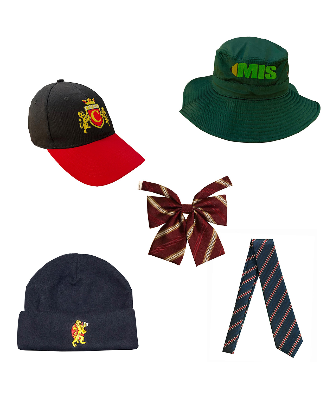 HATS, TIES AND MASKS