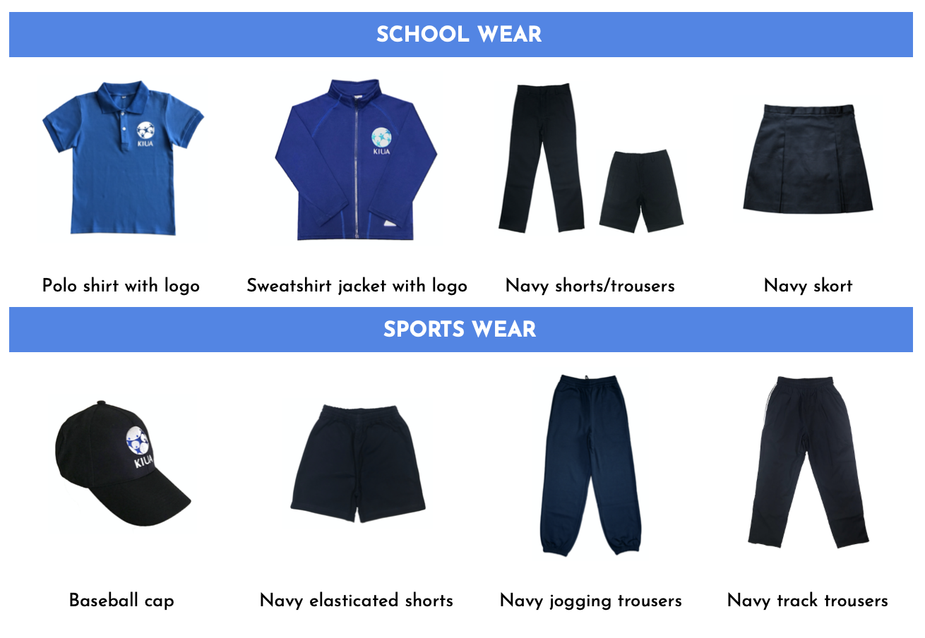 blue school joggers