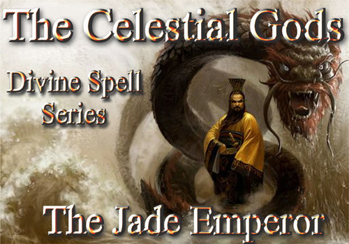 The Celestial Gods 
Divine Spell Series
The Jade Emperor

The Celestial Gods are the most powerful immortals in the universe. They rule over every aspect of creation and are said to live in a domain beyond time and space.  Every major culture on earth has recognized the existence of these divine beings.  They are ubiquitous in their placement in history, art, literature, religion, and mythology.  The Celestial Gods are more a part of our lives than ever, but religion, the media, and other authoritarian structures would have you believe otherwise.  The Gods want to help humans evolve.  For thousands of years, they gave us spells, rituals, incantations, invocations, items of power and many other tools to help us evolve beyond our suffering and imprisonment.  

Time has eroded our access to these items and many of them have been sequestered by the powers that be. For the most part, only nobility, military powers, religious leaders, mystics, and shamans have had any access to the divine spells left us by our Gods.  Now, for the first time, we will restore a portion of these spells to humanity.  The Divine Spell Series will serve as a bridge to the power of the Celestial Pantheon of Gods.  These spells will allow you to summon and control a modicum of their power for everything that you need in life.  You will find that some of you have a special knack or connection to specific gods and their spells.  Others will find that they can use all of them.  We will release a number of books in this series that will access the power of a number of gods.

The first book in this series will focus on spells that will allow the user to work with the power of The Jade Emperor.  The Jade Emperor is one of the most powerful beings in the universe. He is the director and chairman of the Celestial Treasury and it is said that all forms of wealth pass through his hands.  He is very benevolent and kind. His power is available for us to use but we must avail ourselves of the correct spells.  This is the first time that humans will have access to the complete spell book of The Jade Emperor.  This book will allow you to work with the Jade Emperor directly for the first time to improve all aspects of your financial life.
We will release 50 of these leather bound, gold stamped, cotton paper spell books.  Act quickly to get your copy today as supplies are limited. When these books are gone, there will not be any more.

Price: $1500
