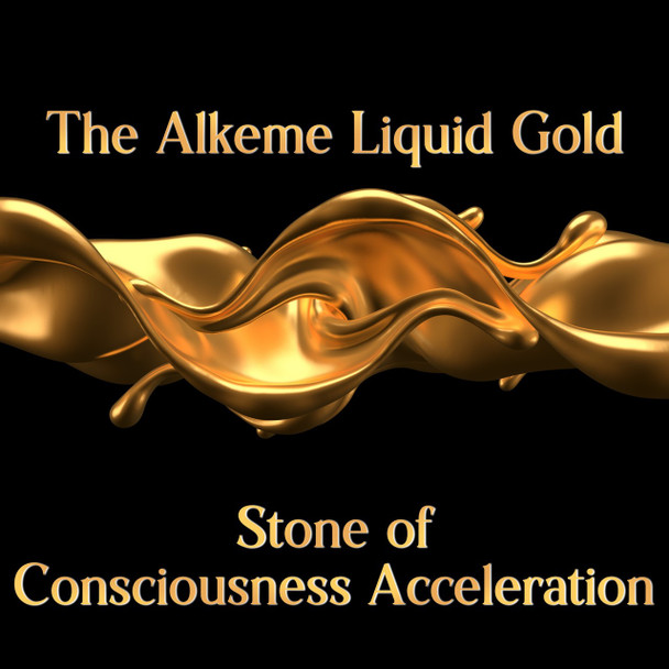 The Alkeme Liquid Gold Stone of Consciousness Acceleration (Pure Half Bottle) 