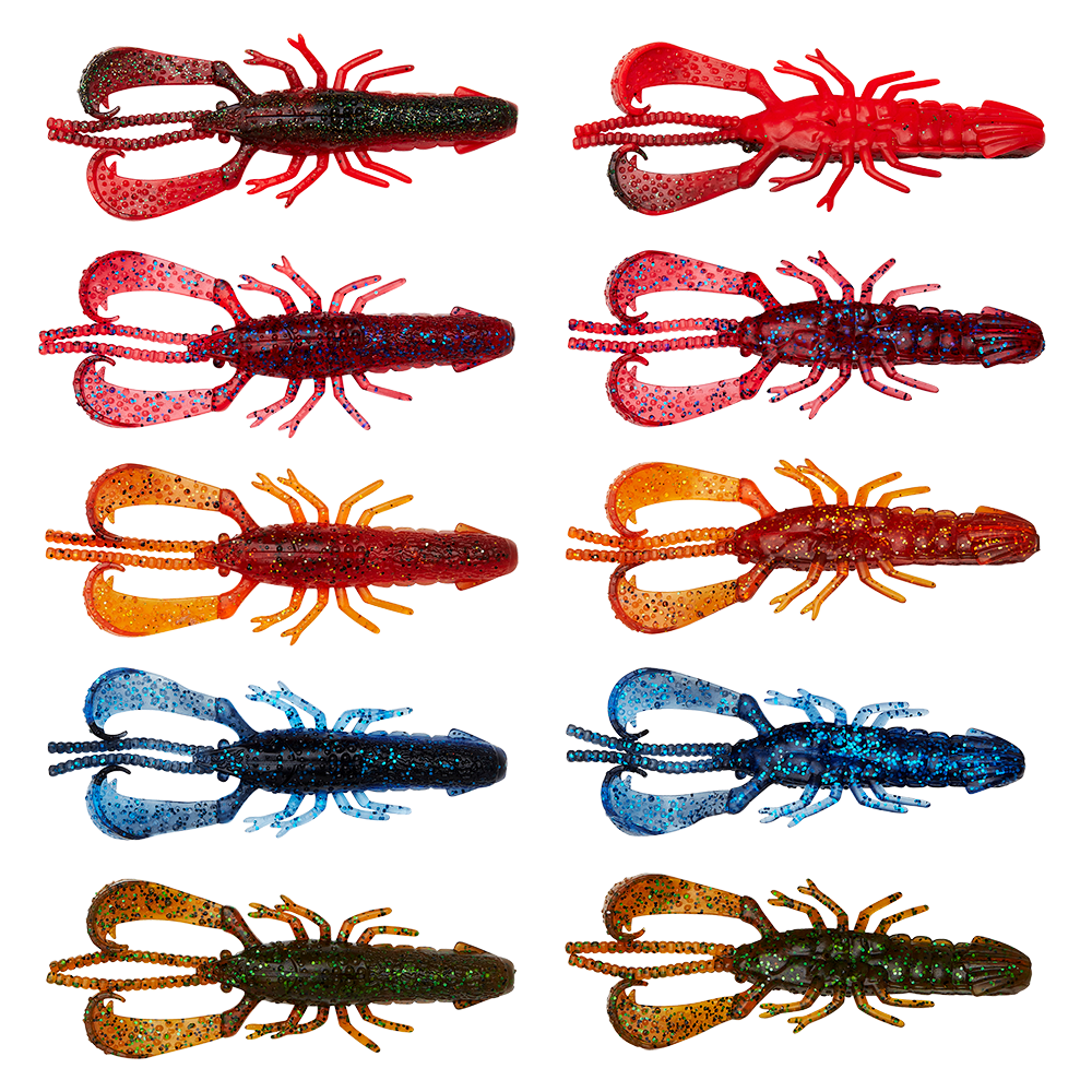 Savage Gear Reaction Crayfish 5 Pezzi, Esche In Gomma A Forma Di Gambero Per Pesca Al Persico E Lucioperca, Con Aroma E Sonaglio Rimovibile - 2