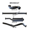 Manta Holden Colorado 3" Inch Turbo Back Exhaust System | RG 2.8l Colorado | Aluminised Steel