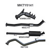 Manta Toyota Hilux 3" Inch Turbo Back | GUN126R 2.8l | Aluminised Steel Exhaust System