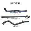 Manta Toyota Hilux 3" Inch DPF Back | GUN126R 2.8l | Aluminised Steel Exhaust System