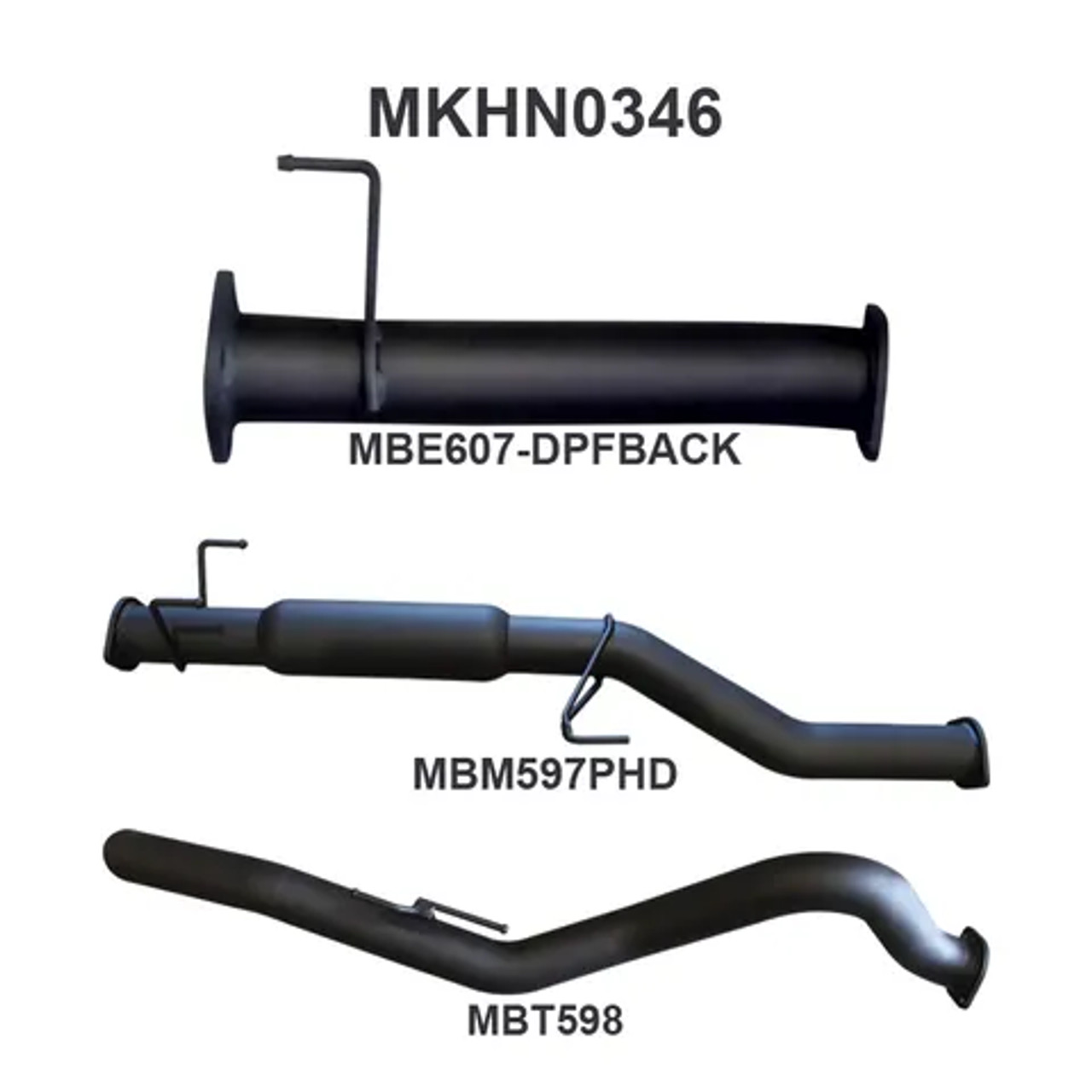 Manta Holden Colorado 3" Inch DPF Back Stainless Steel Exhaust System | RG 2.8l Colorado