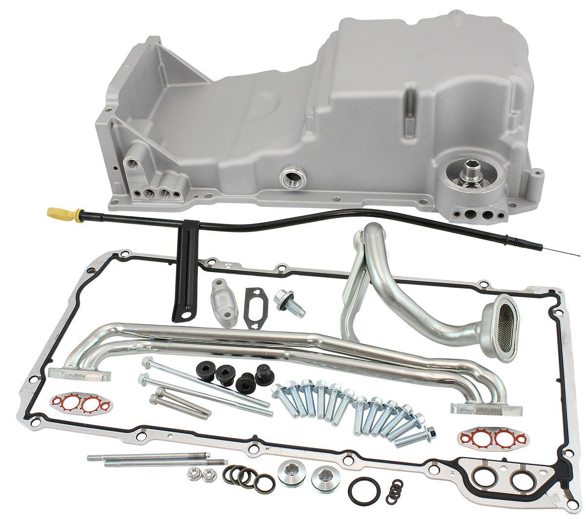 Aeroflow GM LS Cast Aluminium Standard Replacement Front Sump Oil Pan