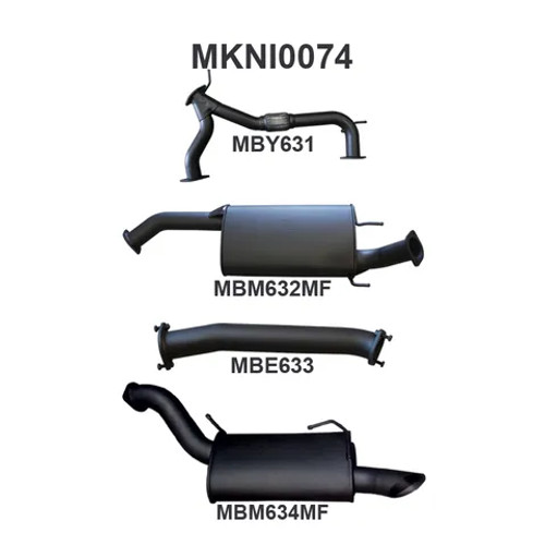 Manta Y62 Patrol 3" Inch Cat Back | Nissan Y62 Patrol | Aluminised Steel Exhaust System Manta Y62 Patrol 3" Inch Cat Back | Nissan Y62 Patrol | Aluminised Steel Exhaust System