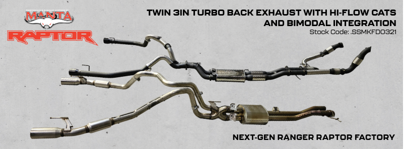 Manta Ford Raptor Exhaust Range | New Product Release 