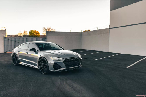 VR Aero Carbon Fiber Front Lip Spoiler Audi RS7 C8