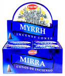 Hem Myrrh Cones 10 Cones Pack (12/Box)