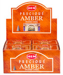 Hem Precious Amber Cones 10 Cones Pack (12/Box)