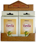 Tulasi Incense Tulasi Vanilla Cones 15 Cones/Pack 12/Box