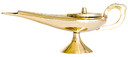 Brass Aladdin Lamp 6"L