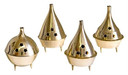 Style elytS Brass Cone Burners 3.5H Set of 4