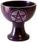 Style elytS Purple Soapstone Pentacle Charcoal Burner 4D, 4H