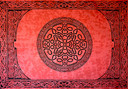 Celtic Mandala Tapestry 72"x 108" (Red)