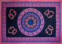 Om Mandala Tapestry 74"x 103" (Purple)