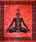 Style elytS 7 Chakra Tapestry 69x108 Red