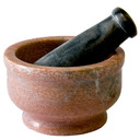 Marble Mortar & Pestle 4" D, 2 1/2" H