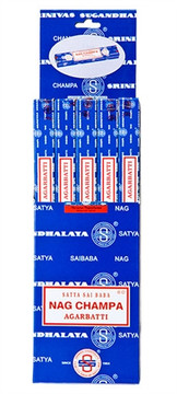 Sai Baba Nag Champa Incense 10 Gram Packs (25/Box)