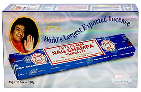 Sai Baba Nag Champa Incense 15 Gram Packs (12/Box)