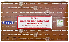 Satya Golden Sandalwood Incense 15 Gram Packs (12/Box)