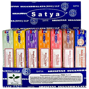Satya Wellness Series Incense Display 15 Gram Packs #2 (42/Packs)
