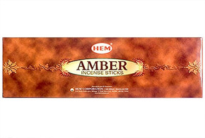 Hem Amber Incense 8 Stick Packs (25/Box)