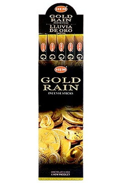 Hem Gold Rain Incense 8 Stick Packs (25/Box)