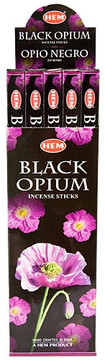 Hem Black Opium Incense 8 Stick Packs (25/Box)