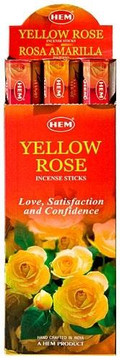 Hem Incense Hem Yellow Rose Incense 20 Stick Packs 6/Box