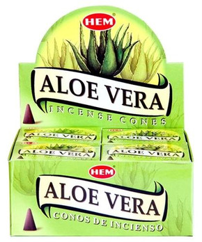Hem Incense Hem Aloe Vera Cones 10 Cones Pack 12/Box
