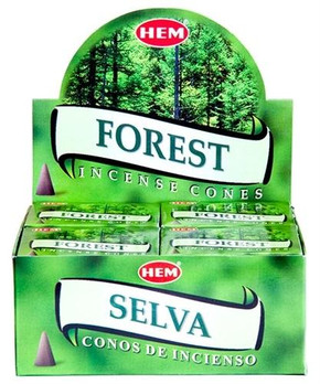 Hem Incense Hem Forest Cones 10 Cones Pack 12/Box