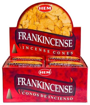 Hem Incense Hem Frankincense Cones 10 Cones Pack 12/Box