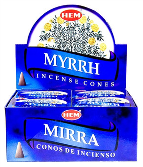 Hem Myrrh Cones 10 Cones Pack (12/Box)