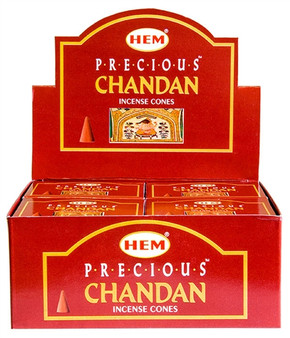 Hem Precious Chandan Cones 10 Cones Pack (12/Box)