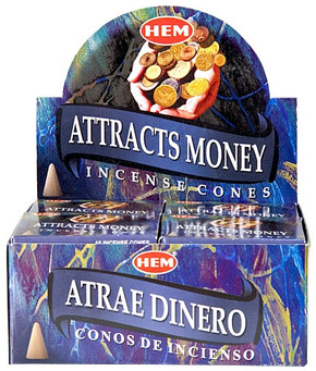 Hem Attracts Money Cones 10 Cones Pack (12/Box)