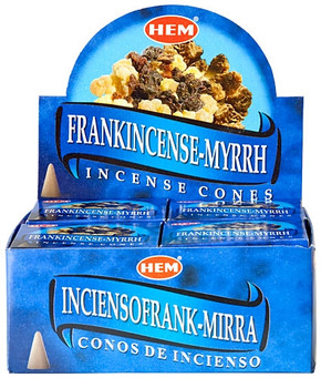 Hem Frankincense-Myrrh Cones 10 Cones Pack (12/Box)