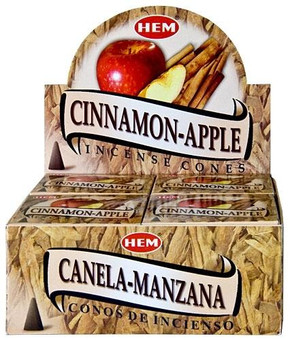 Hem Incense Hem Cinnamon-Apple Cones 10 Cones Pack 12/Box