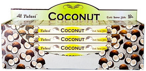 Tulasi Coconut Incense 8 Stick Packs (25/Box)