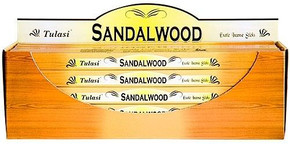 Tulasi Incense Tulasi Sandalwood Incense 8 Stick Packs 25/Box