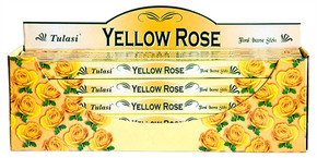 Tulasi Yellow Rose Incense 8 Stick Packs (25/Box)