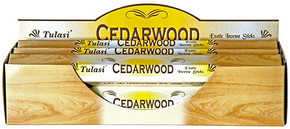 Tulasi Cedarwood Incense 20 Stick Packs (6/Box)