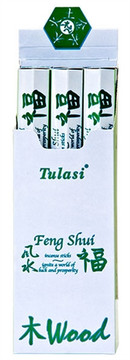 Tulasi Feng Shui Wood Incense 20 Stick Packs (6/Box)