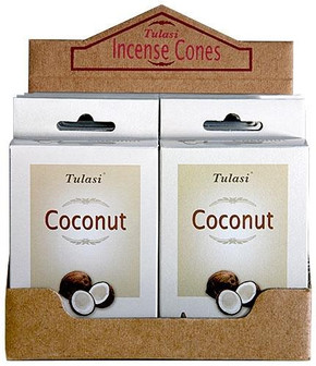 Tulasi Incense Tulasi Coconut Cones 15 Cones/Pack 12/Box