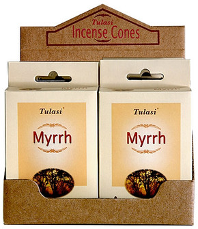 Tulasi Myrrh Cones 15 Cones/Pack (12/Box)